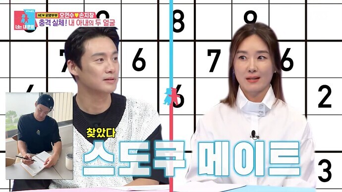 동상이몽2 오연수 손지창 편에 스도쿠, 퍼즐, 컬러링