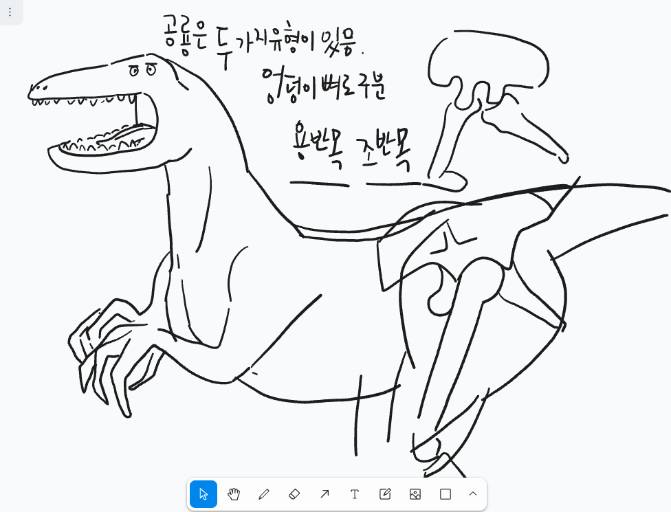 공룡 공부... 골반으로 나누는 공룡