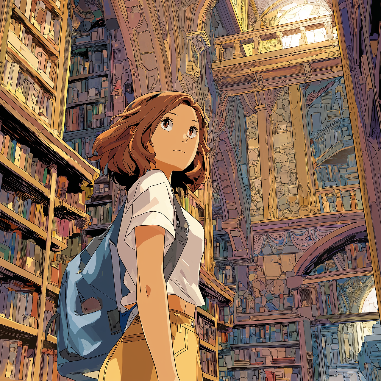 dendy_kr_An_anime_character_a_young_woman_stands_before_a_tower_701117a2-8c28-4ada-857c-2fc89c112117.png