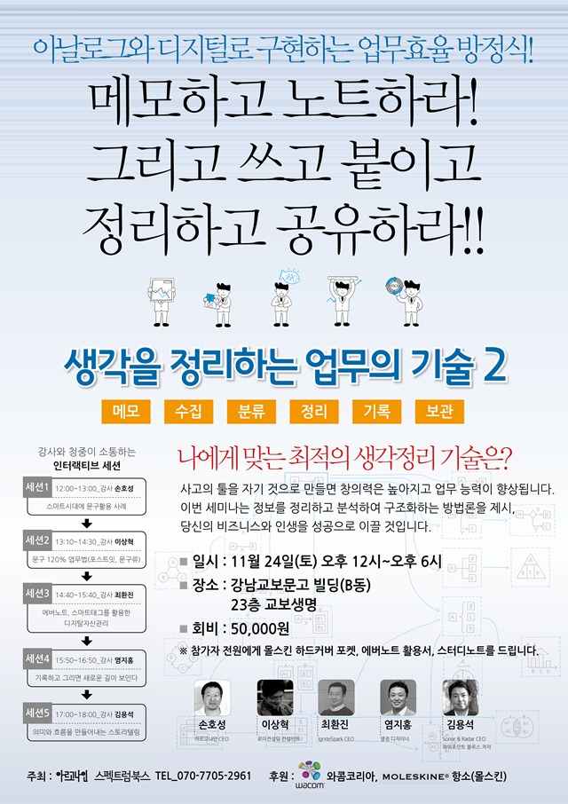생각을 정리하는 업무의 기술 세미나 2–아날로그와 디지탈 편