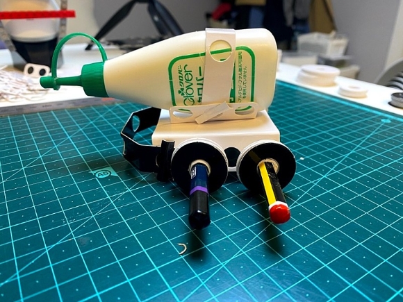 페이퍼브릭 연필로 바퀴 구동시키기