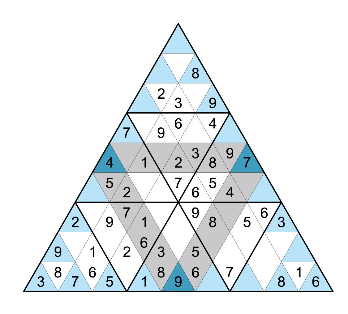 새로운 스도쿠 삼각스도쿠