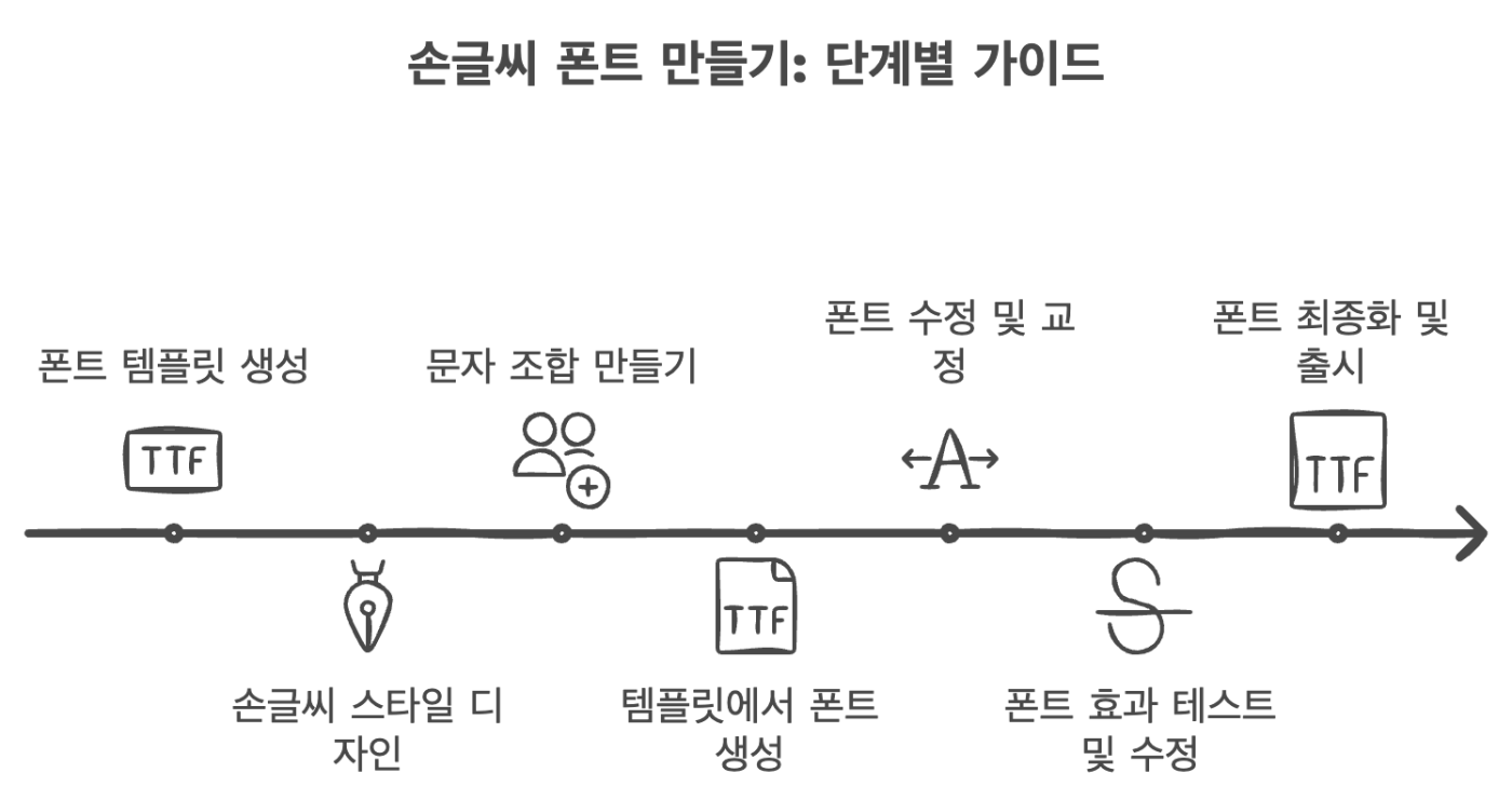 책사면 손글씨 폰트제작 이벤트- 내 손글씨 폰트 만들기